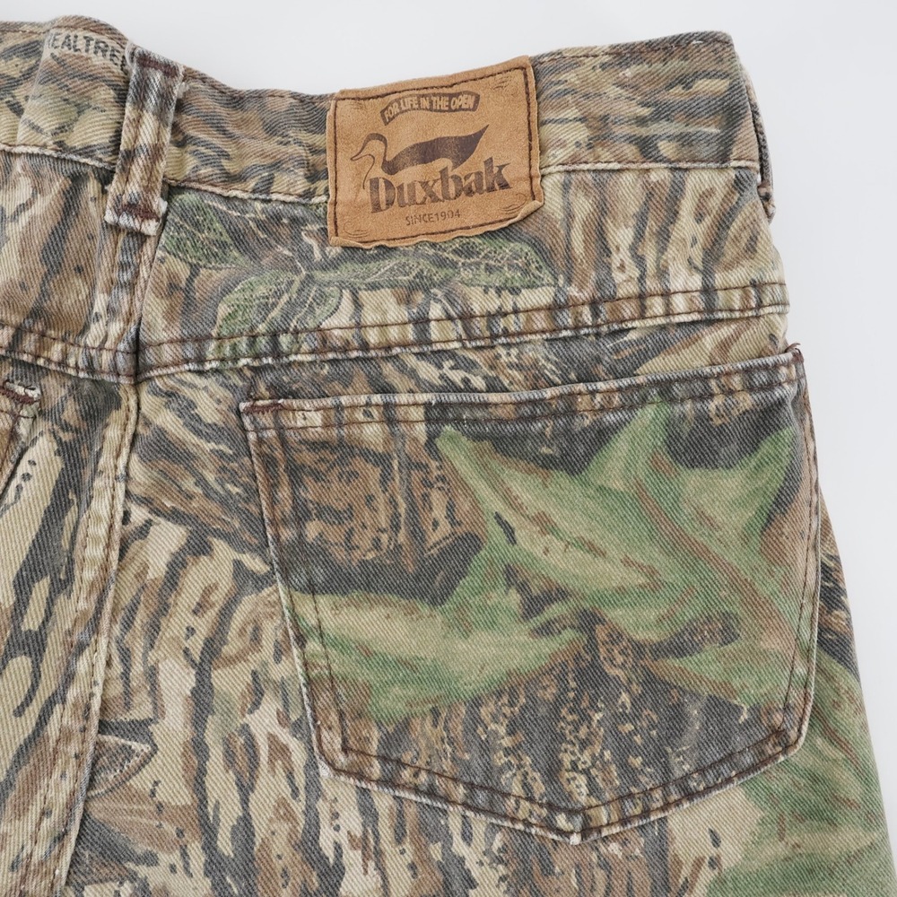 Vintage Duxbak Realtree Camo Hunting Pants Madei in USA Mens 30x29